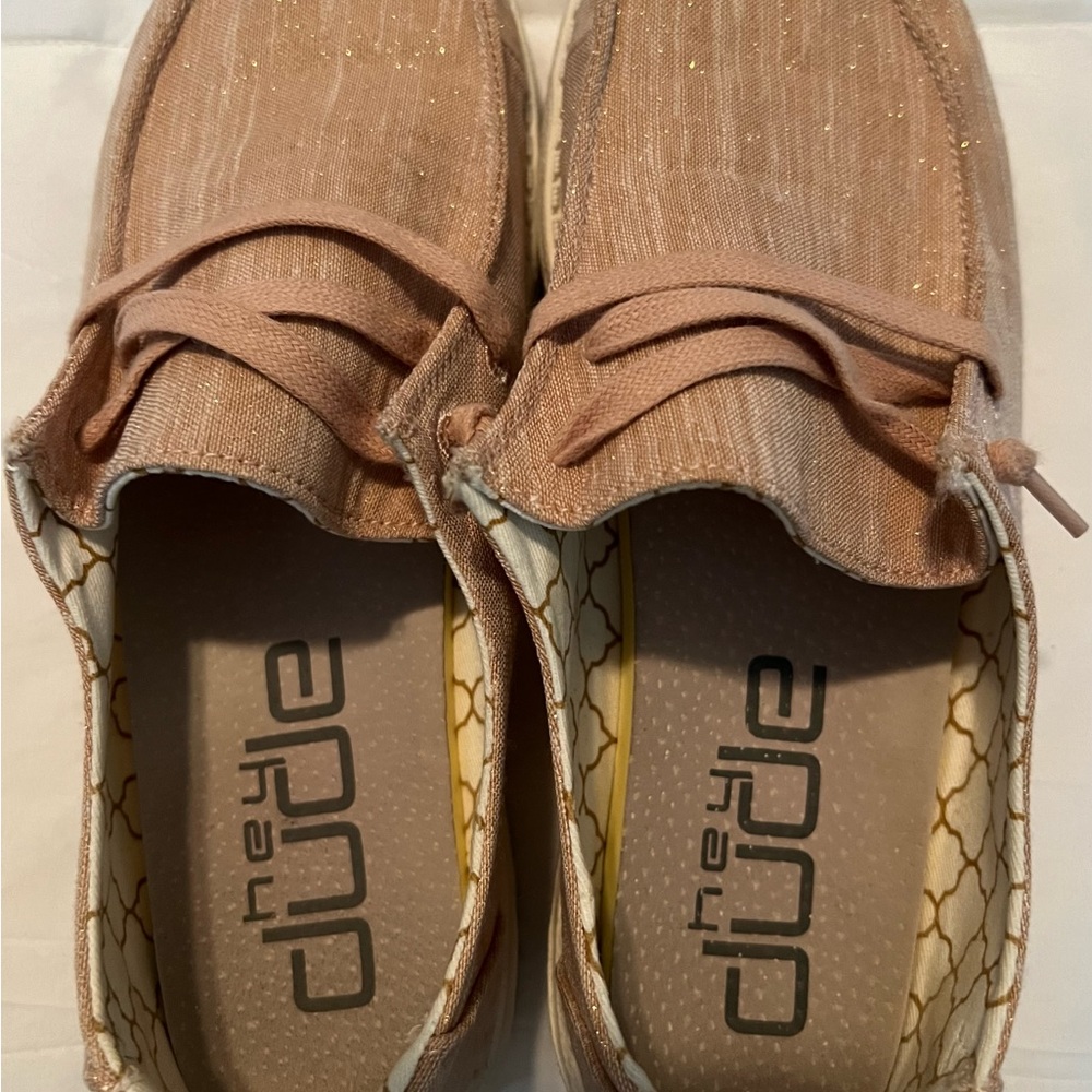 Hey Dude Rose Gold shoes